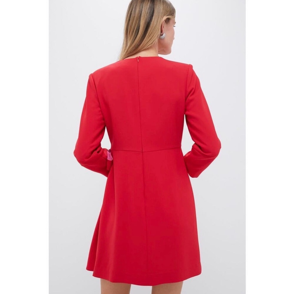 Tuckernuck | Romantic Poppy Hot Pink Sienna Mini Dress Tie Wrap Bow ~ NWT Medium - Picture 3 of 14